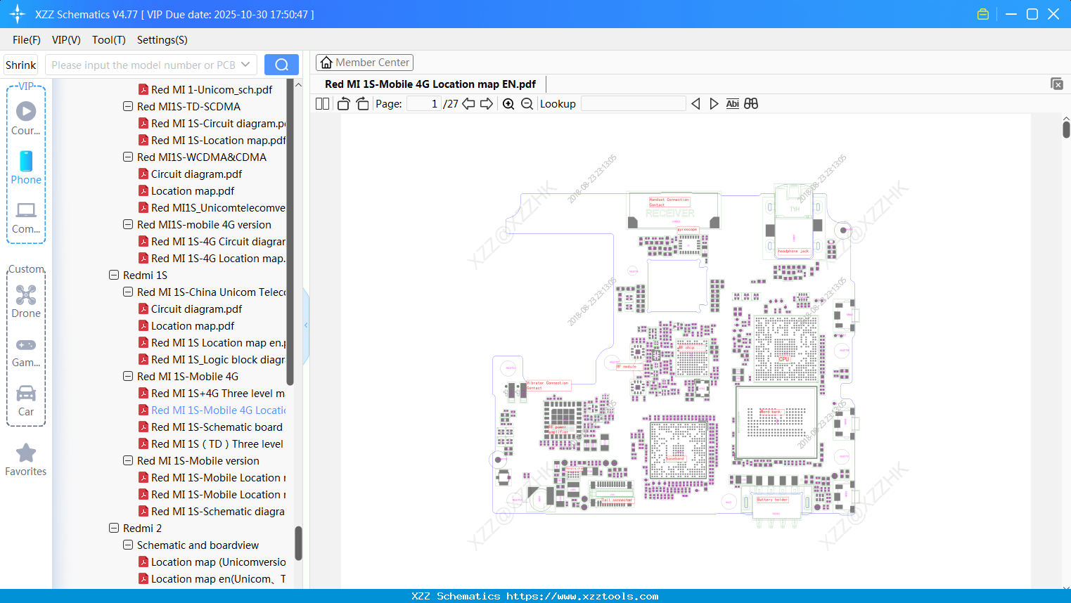 Xiaomi Redmi 1S-Mobile 4G Location Map EN
